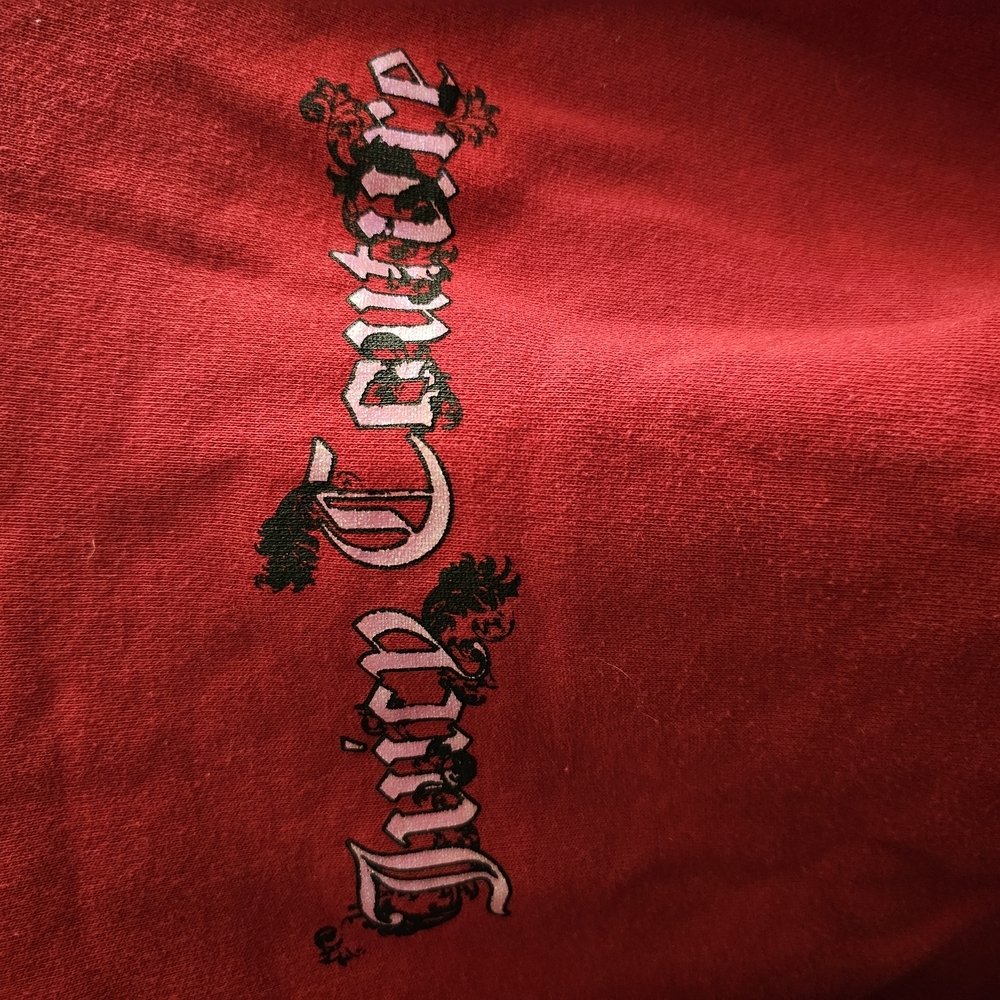 JUICY COUTURE Red Logo Crop top Sweatshirt β Size XS ππ₯ - Picture 3 of 10